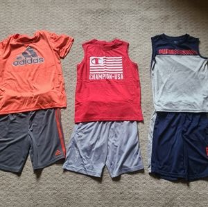 3 sets of boys summer outfits